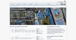 Desktop Screenshot of languagebox.ac.uk